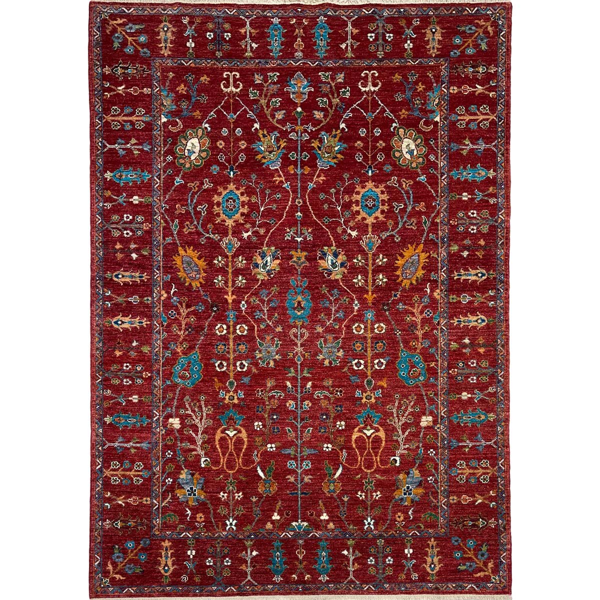 El Dokuma Afgan Sultani Yün Halı (170x250 cm)