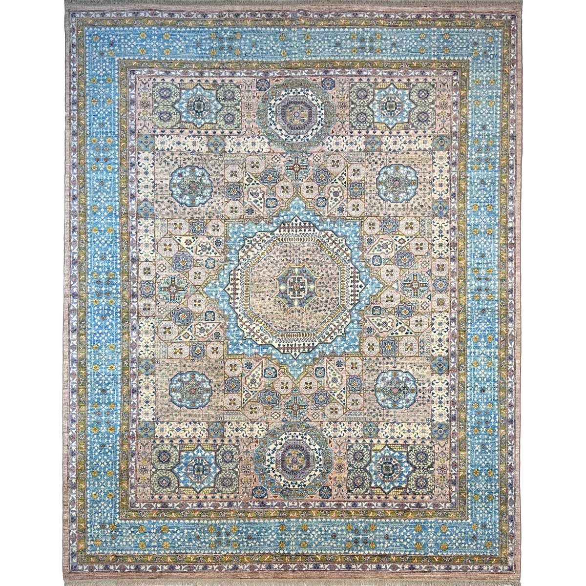 El Dokuma İnce Dokuma Memlük Yün Halı (245x315 cm)