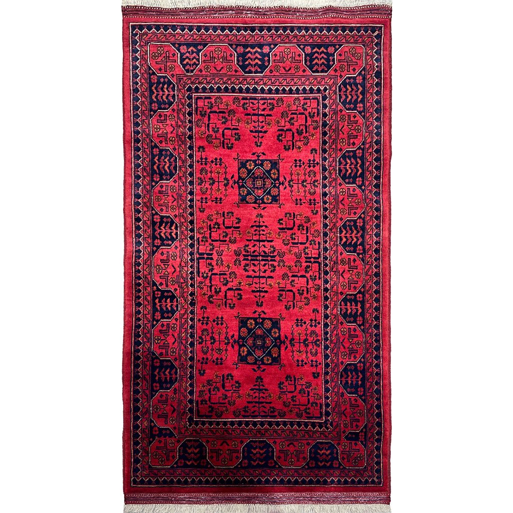 El Dokuma Afgan Khal Mohammadi Yün Halı (80x160 cm)