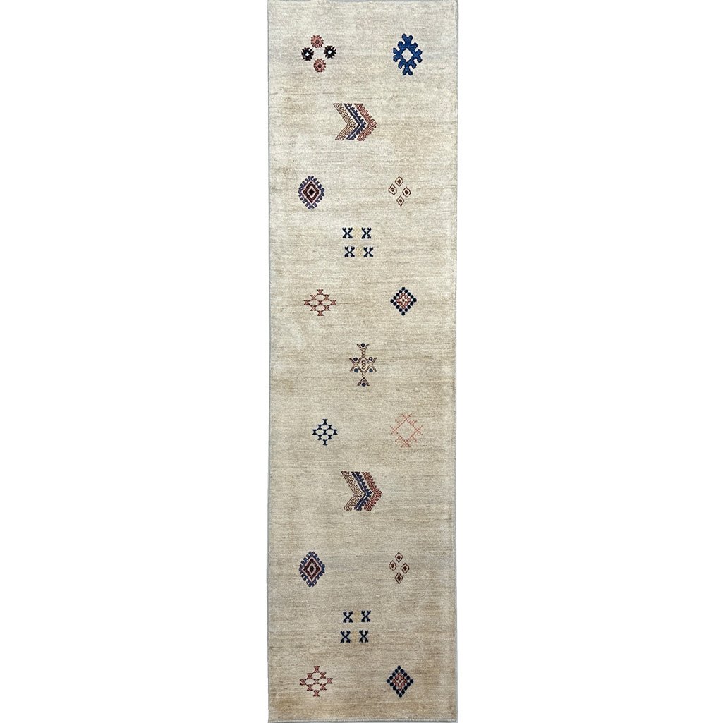 El Dokuma Modern Yün Yolluk Halı (80x290 cm)
