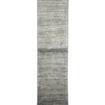 El Dokuma Natural Gri Yün İskandinav Yolluk Halı (70x240 cm)