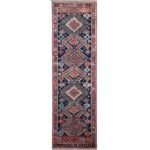 El Dokuma Kaşkai İran Yün Yolluk Halı (90x310 cm)