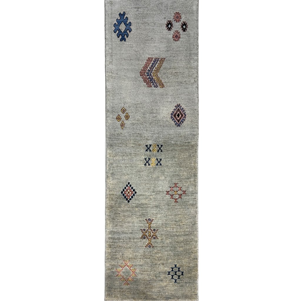 El Dokuma Modern Yün Yolluk Halı (65x175 cm)