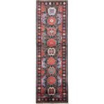 El Dokuma Bohem Afgan Kabile Yün Yolluk Halı (75x240 cm)