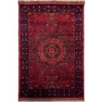 El Dokuma Afghan Memlük Yün Halı (100x150 cm)