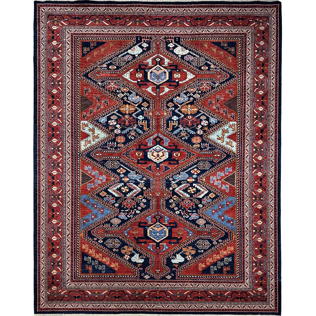 El Dokuma Bohem Afgan Kabile Yün Halı (255x300 cm)