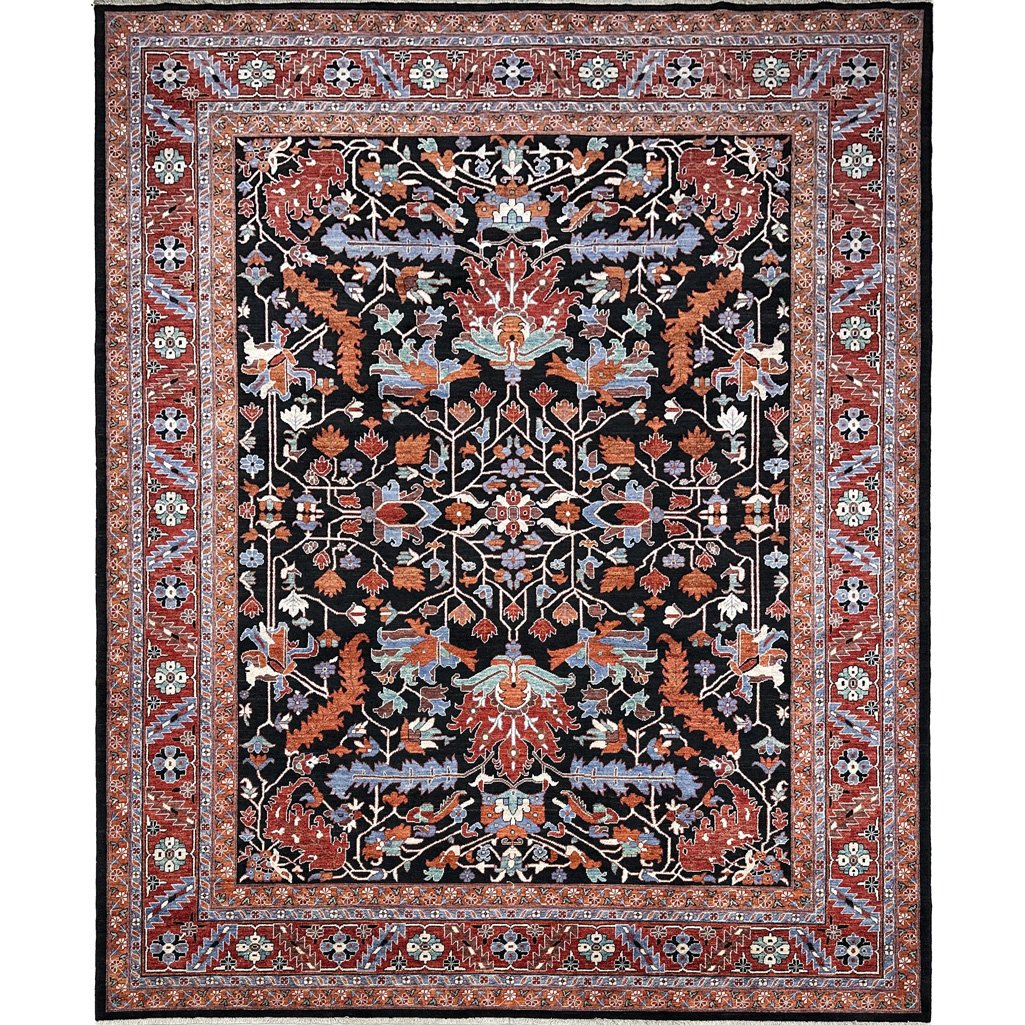 El Dokuma İran Heris Yün Halı (270x360 cm)