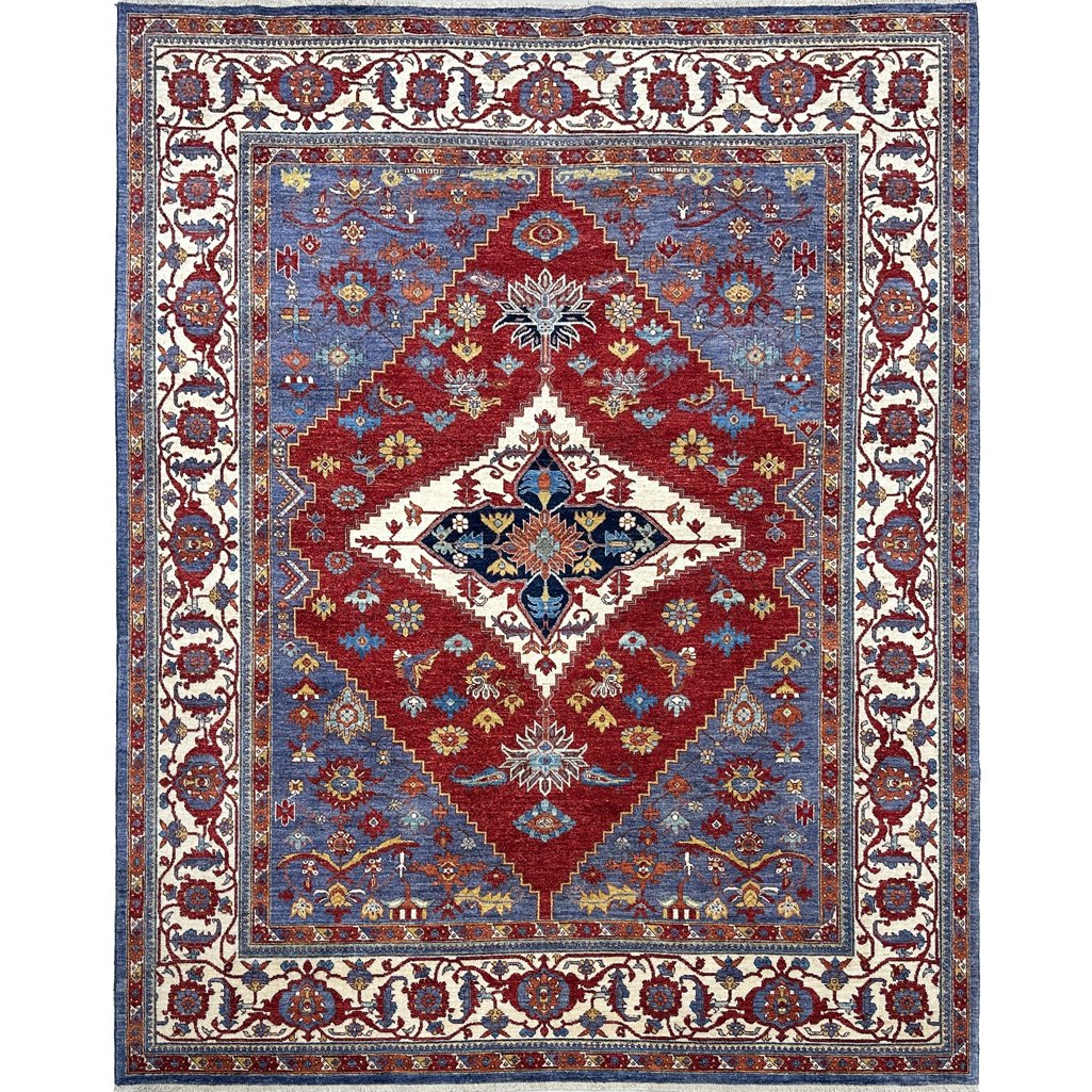 El Dokuma Sarapi İran Madalyon Yün Halı (245x300 cm)