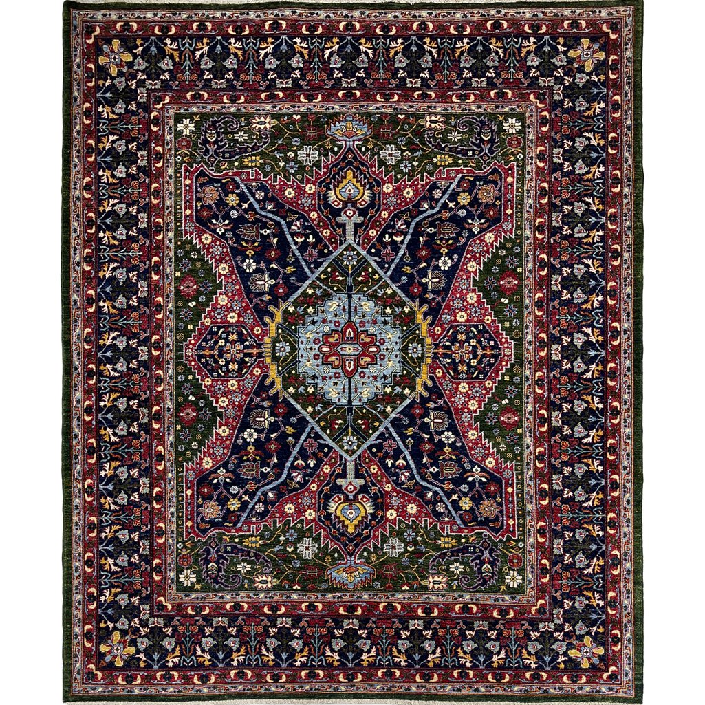 El Dokuma Madalyon İran Sarapi Yün Halı (250x300 cm)