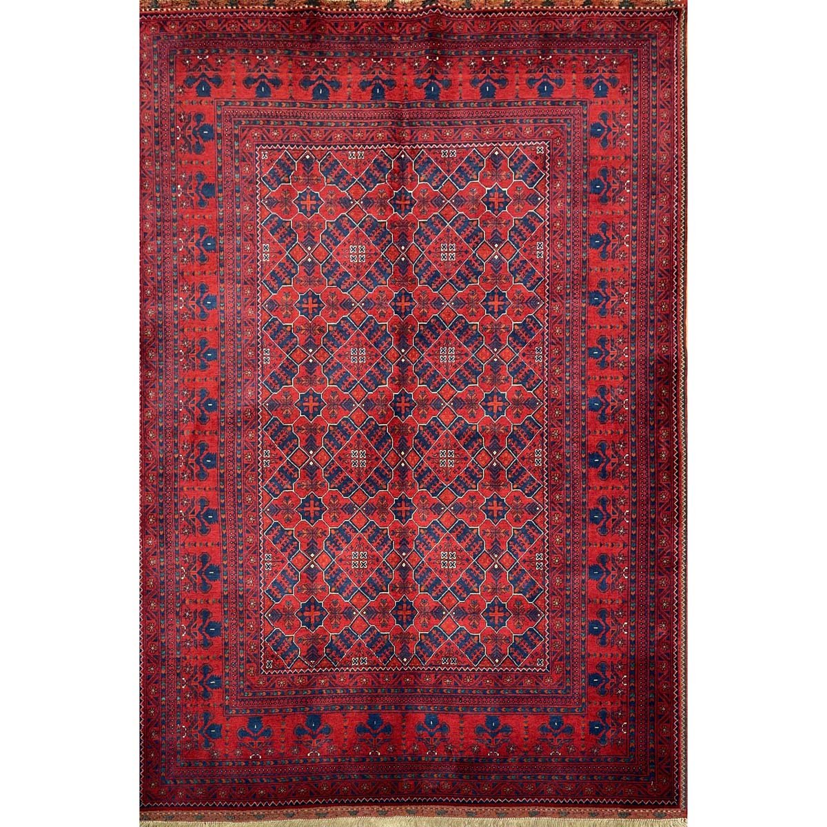 El Dokuma Afgan Bilicik İnce Dokuma Yün Halı (145x210 cm)