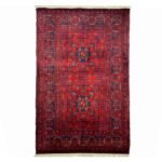 El Dokuma Afgan Bilicik İnce Dokuma Yün Halı (80x120 cm)