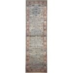 El Dokuma Natural Gri Afgan Kabile Yün Yolluk Halı (85x305 cm)