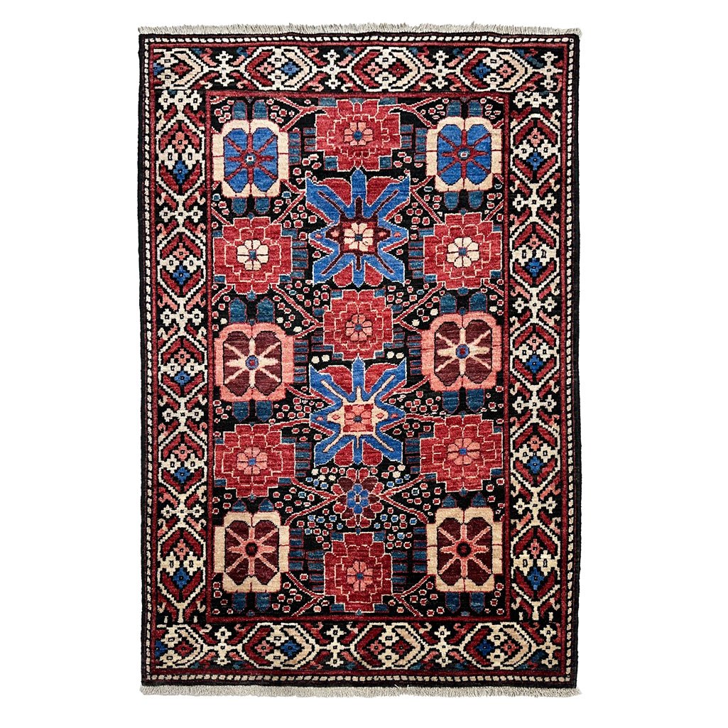 El Dokuma Afgan Kabile Yün Halı (105x140 cm)