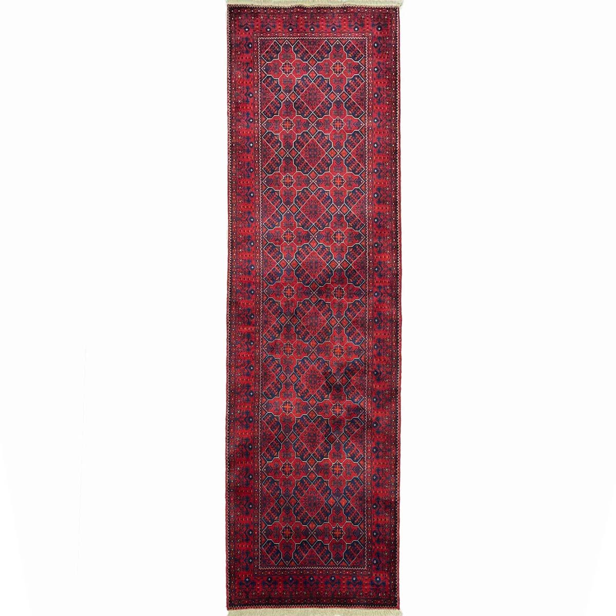 El Dokuma Afgan Bilicik İnce Dokuma Yün Yolluk Halı (80x270 cm)
