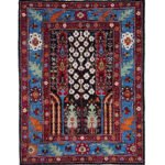 El Dokuma Ağaç Motifli Afgan Kabile Yün Halı (150x200 cm)