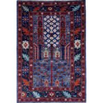 El Dokuma Ağaç Motifli Afgan Kabile Yün Halı (155x245 cm)