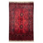 El Dokuma Afgan Bilicik İnce Dokuma Yün Halı (80x120 cm)