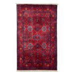 El Dokuma Afgan Bilicik İnce Dokuma Yün Halı (80x120 cm)