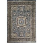 El Dokuma Premium Mavi Memlük Yün Halı (150x210 cm)