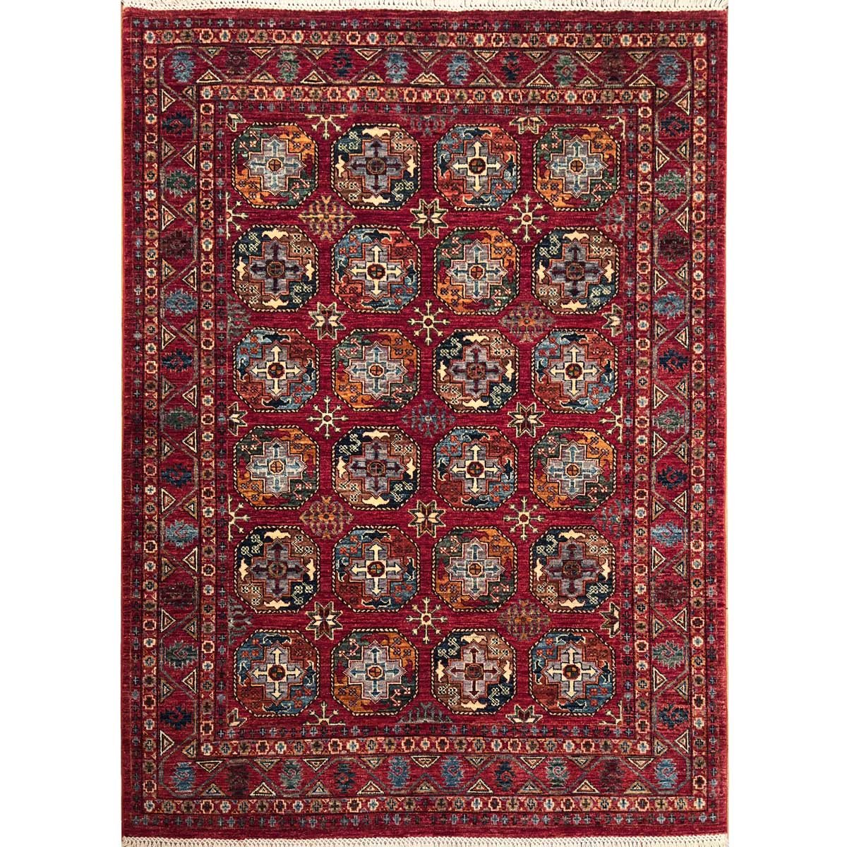 El Dokuma Ersari Türkmen Kabile Yün Halı (155x205 cm)