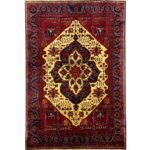 El Dokuma Madalyon Afgan Bilicik Yün Halı (150x190 cm)
