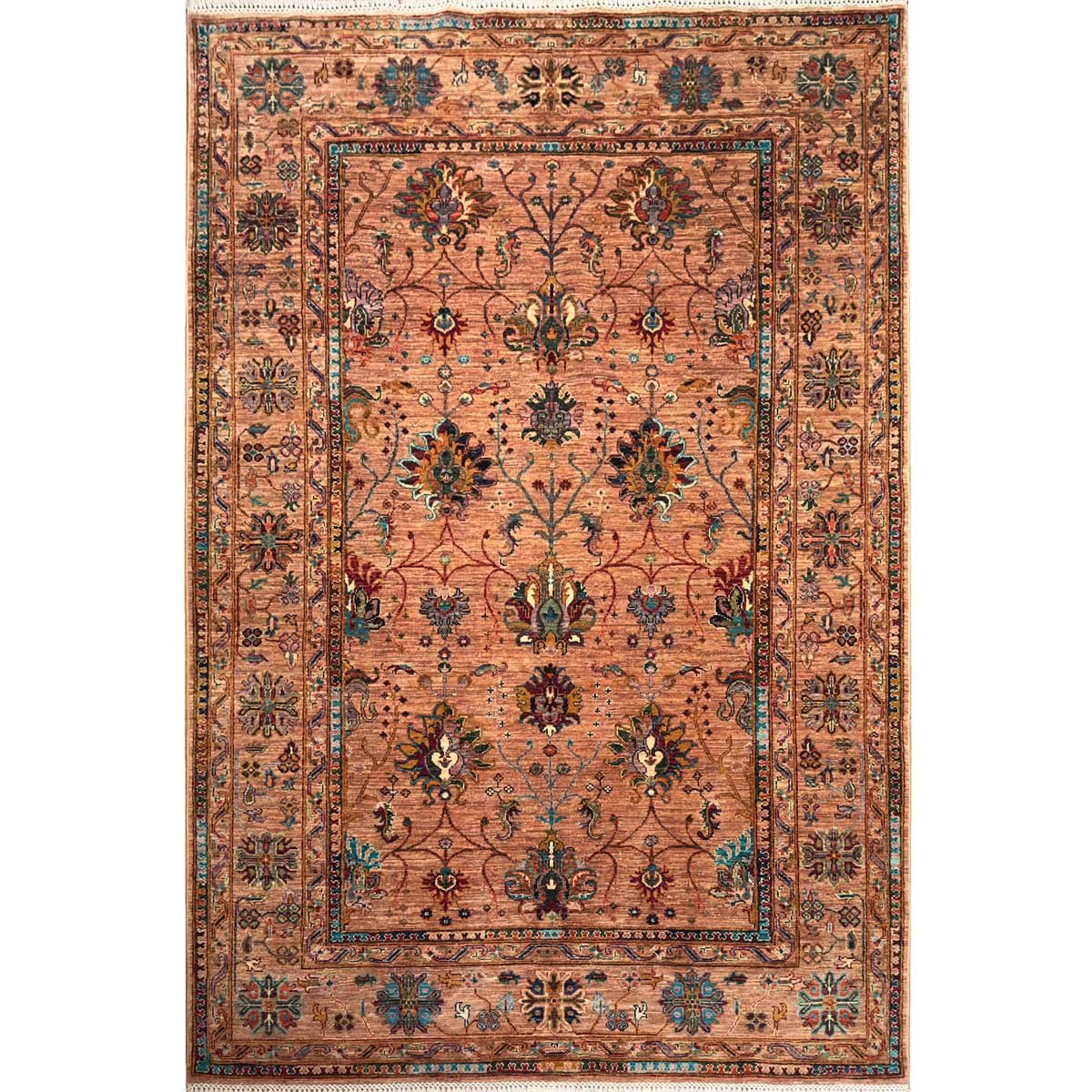 El Dokuma Afgan Sultani Yün Halı (175x250 cm)