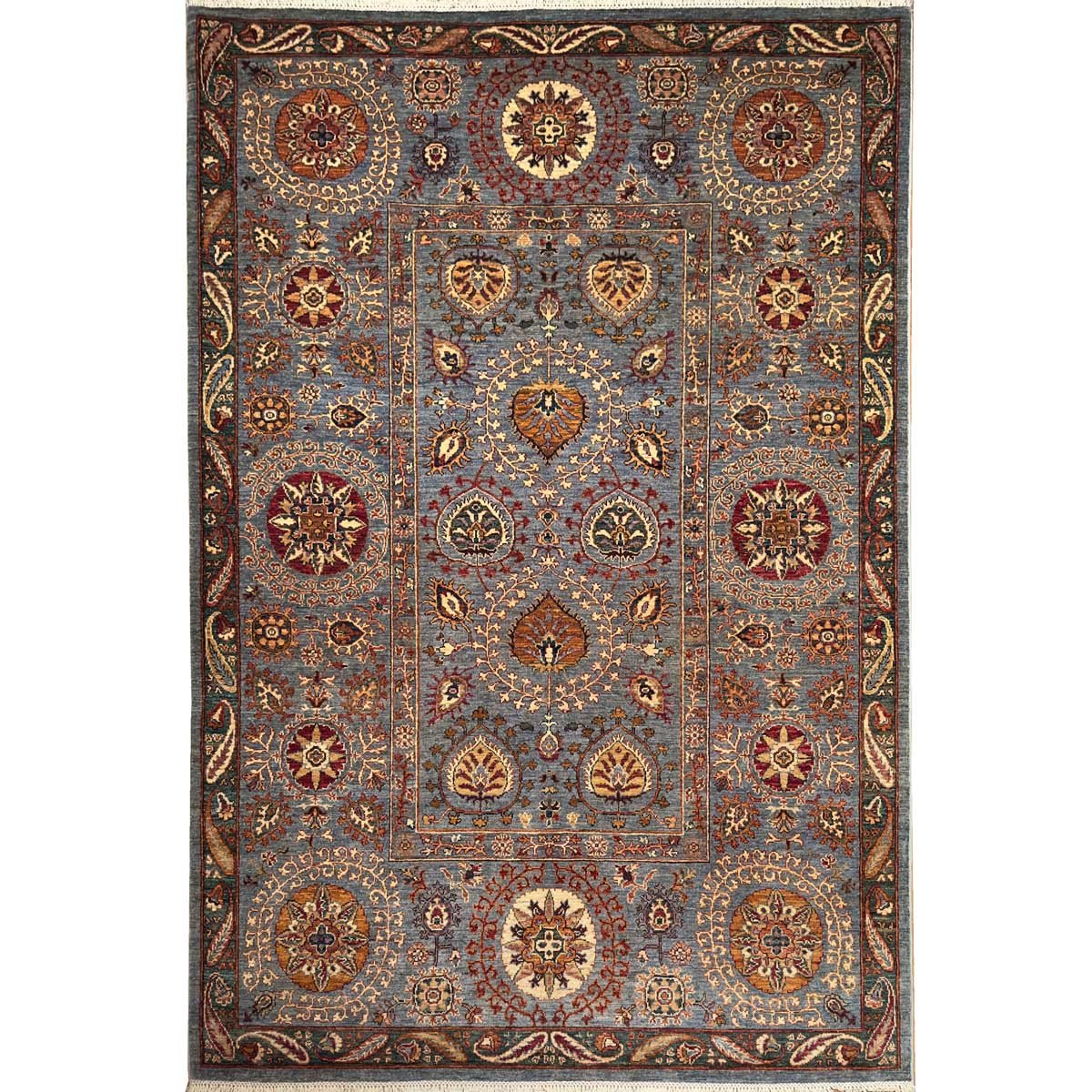 El Dokuma Buhara Suzani Kabile Yün Halı (175x250 cm)