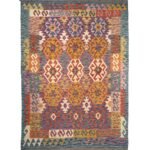 El Dokuma Renkli Yün Kilim (150x200 cm)