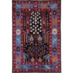 El Dokuma Ağaç Motifli Afgan Kabile Yün Halı (150x240 cm)