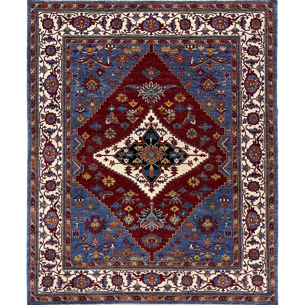 El Dokuma Sarapi İran Madalyon Yün Halı (245x300 cm)