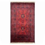 El Dokuma Afgan Bilicik İnce Dokuma Yün Halı (80x125 cm)