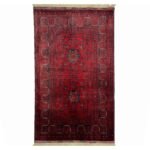 El Dokuma Afgan Bilicik İnce Dokuma Yün Halı (80x120 cm)
