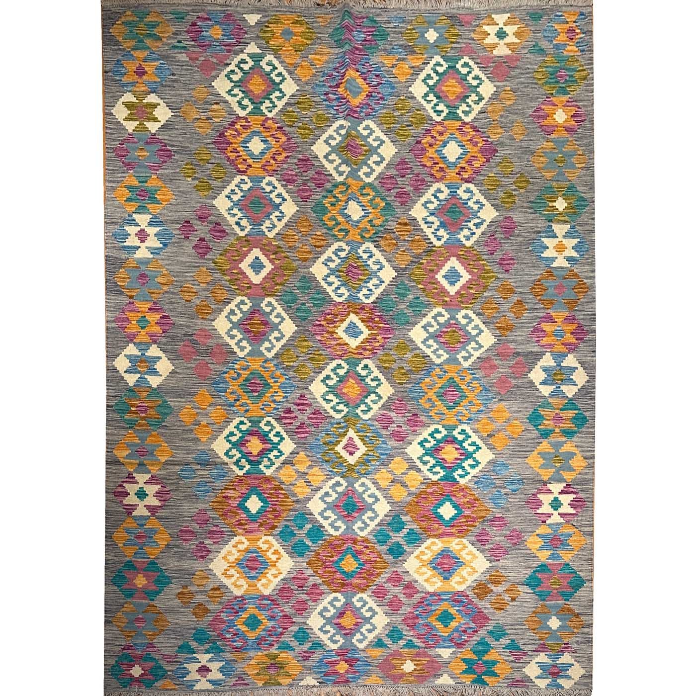 El Dokuma Anadolu Desenli Yün Kilim (210x300 cm)