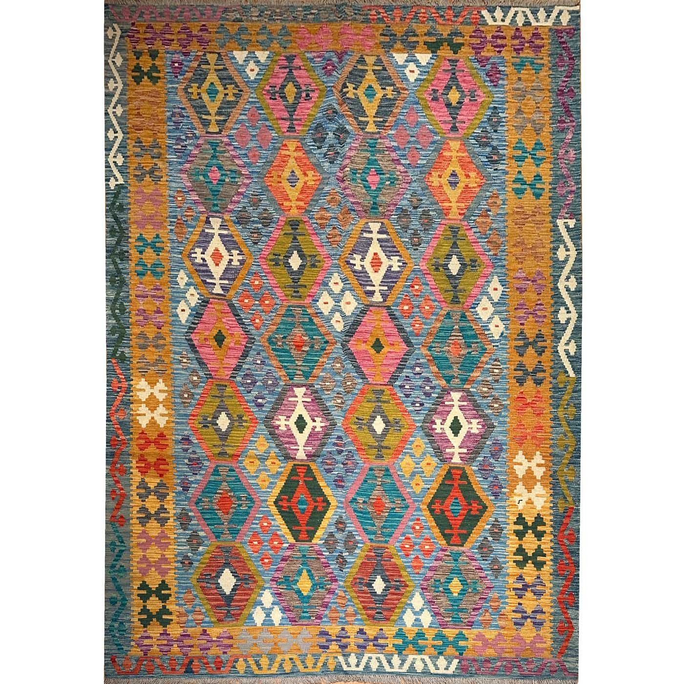 El Dokuma Anadolu Desenli Yün Kilim (200x300 cm)