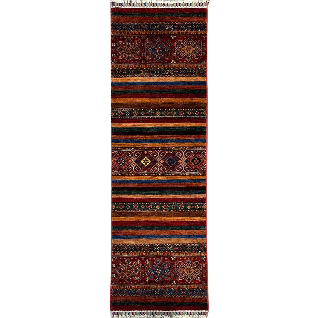 El Dokuma Horcin Kabile Yün Yolluk Halı (60x190 cm)