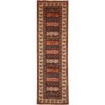 El Dokuma Figürlü Afgan Kabile Yün Yolluk Halı (80x300 cm)
