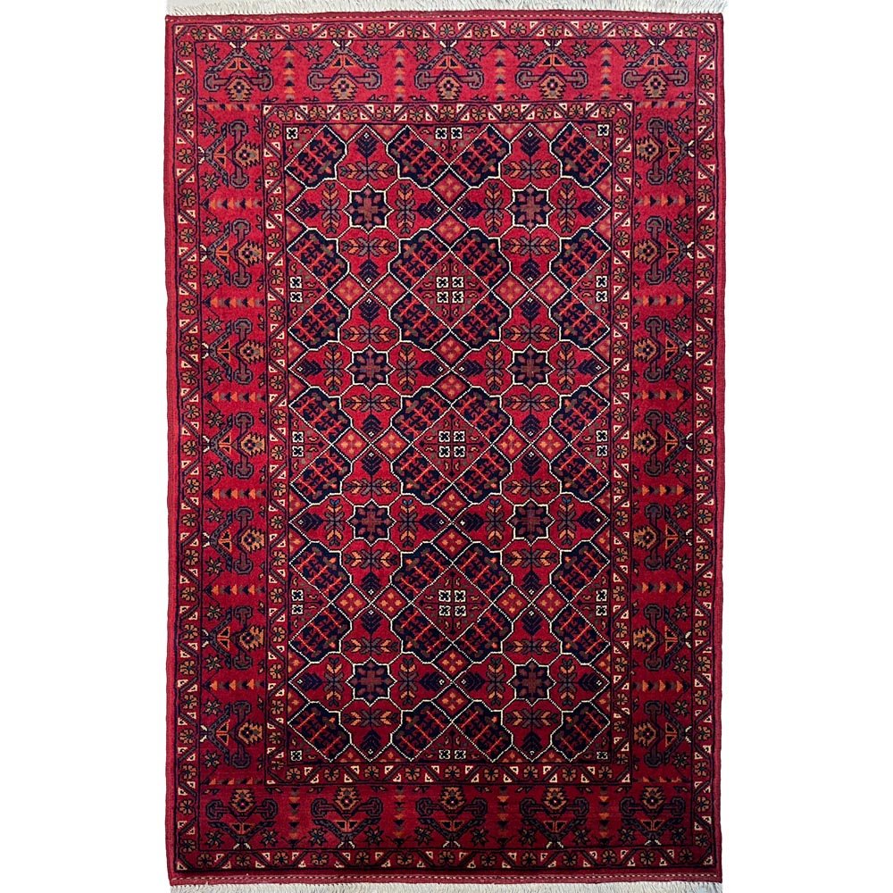 El Dokuma Afgan Khal Mohammadi Yün Halı (95x150 cm)