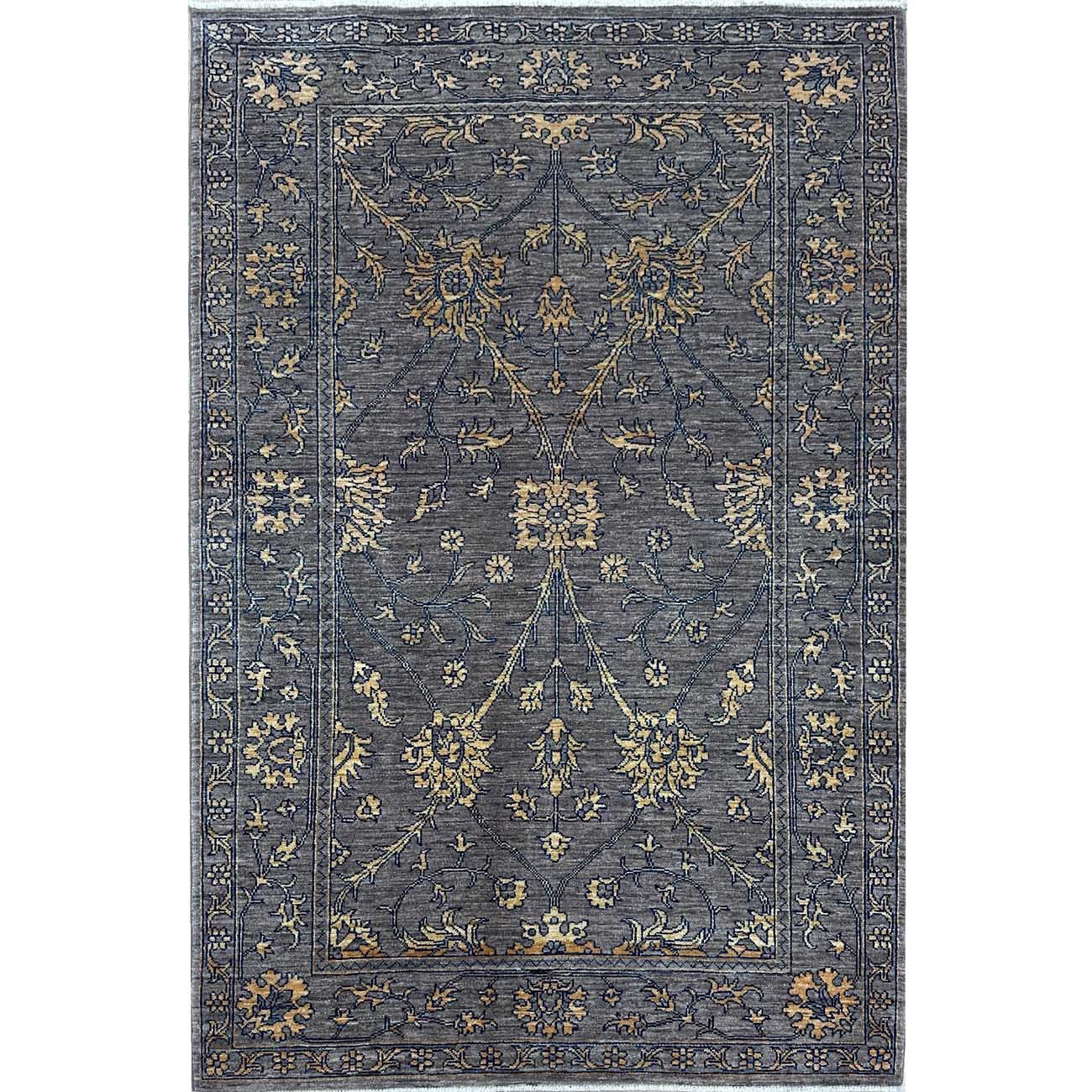 El Dokuma Gri Modern Sultani Yün Halı (130x200 cm)
