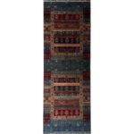 El Dokuma Bohem Kabile Yün Yolluk Halı (100x300 cm)