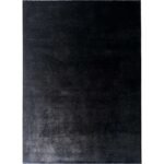 El Dokuma Siyah Overdye Yün Halı (205x295 cm)