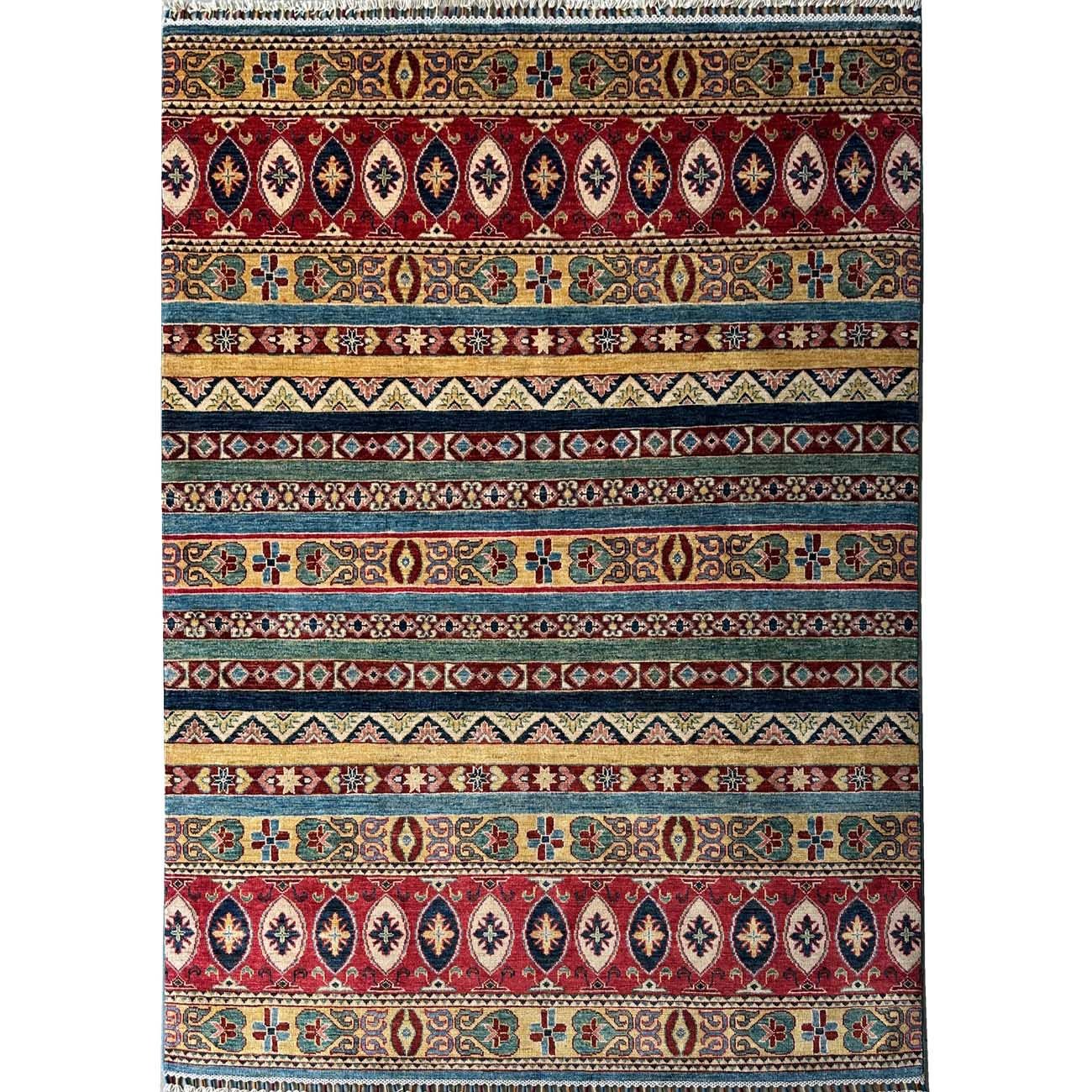 El Dokuma Bohem Kabile Yün Halı (150x200 cm)
