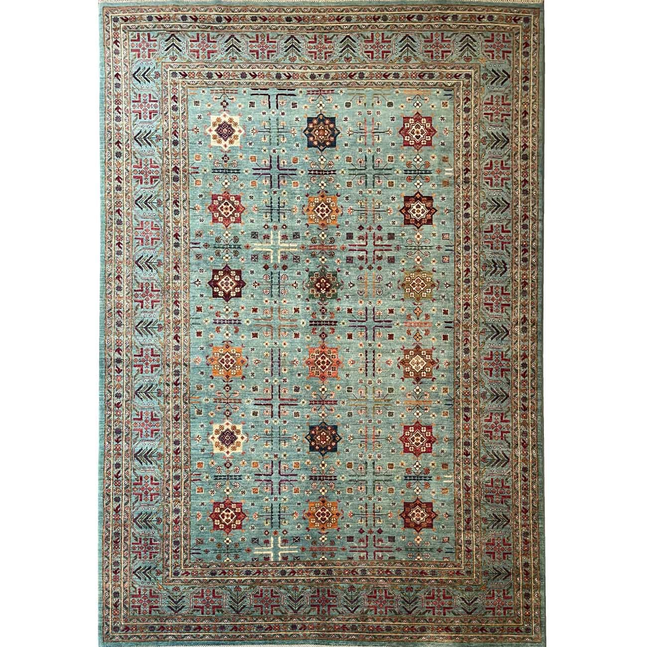 El Dokuma Buhara Türkmen Kabile Yün Halı (210x315 cm)