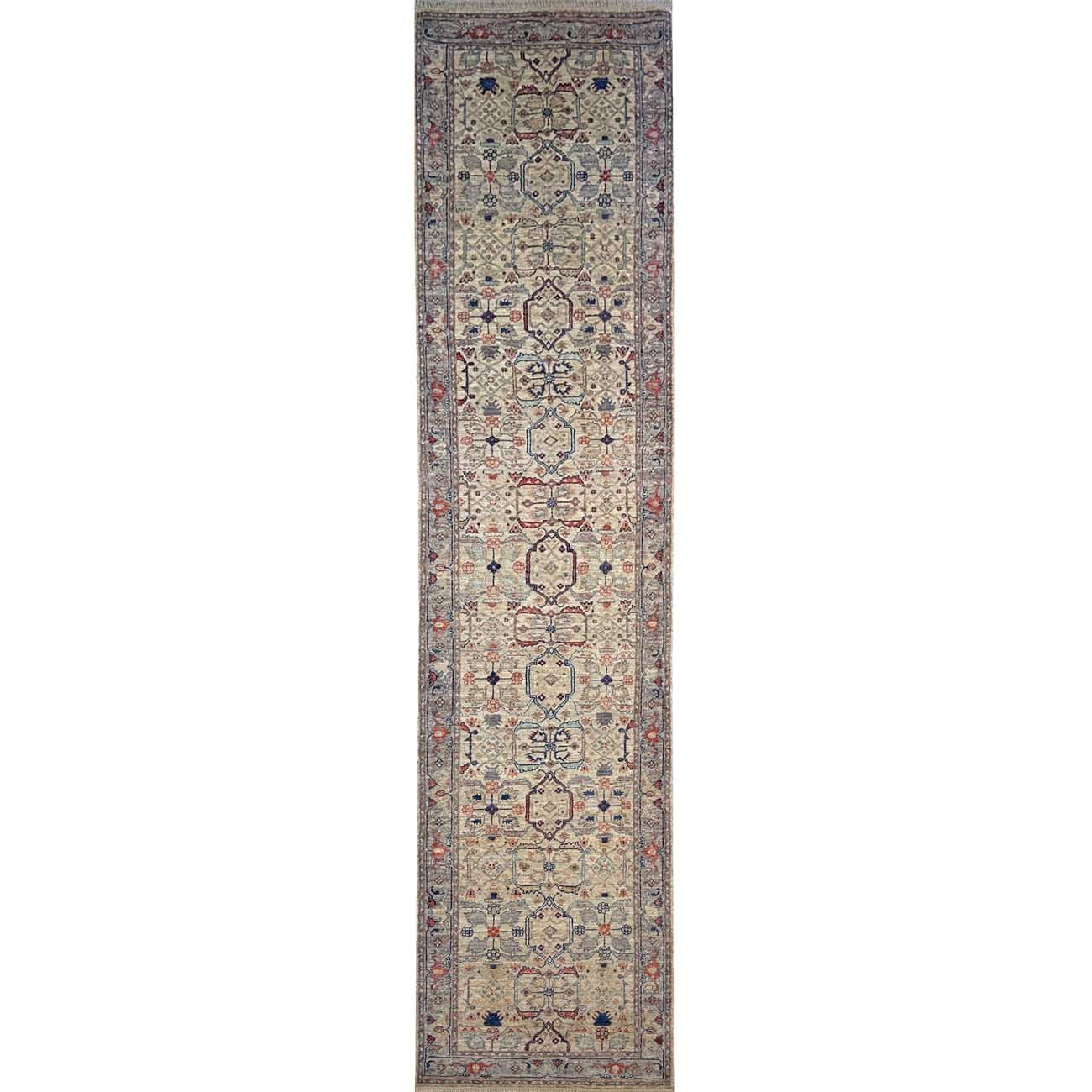El Dokuma Uşak Yün Yolluk Halı (85x370 cm)