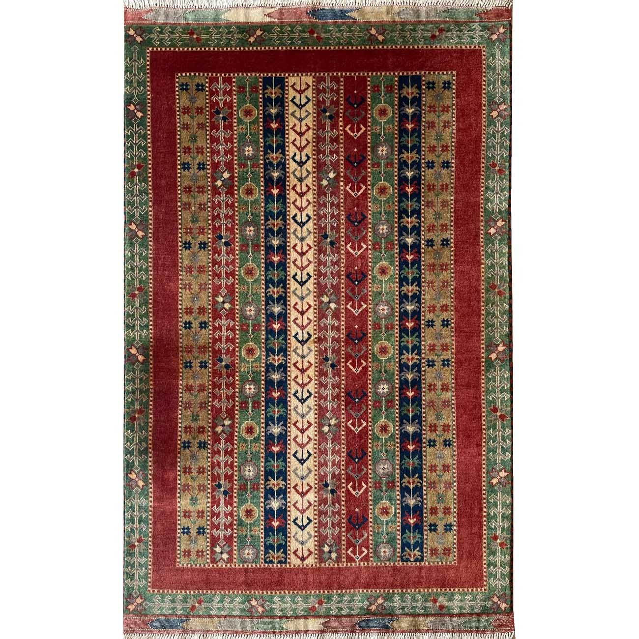 El Dokuma Şal Yün Halı (100x150 cm)