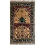 El Dokuma Afgan Bilicik Seccade Yün Halı (90x145 cm)