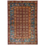 El Dokuma Pazırık Yün Halı (125x175 cm)