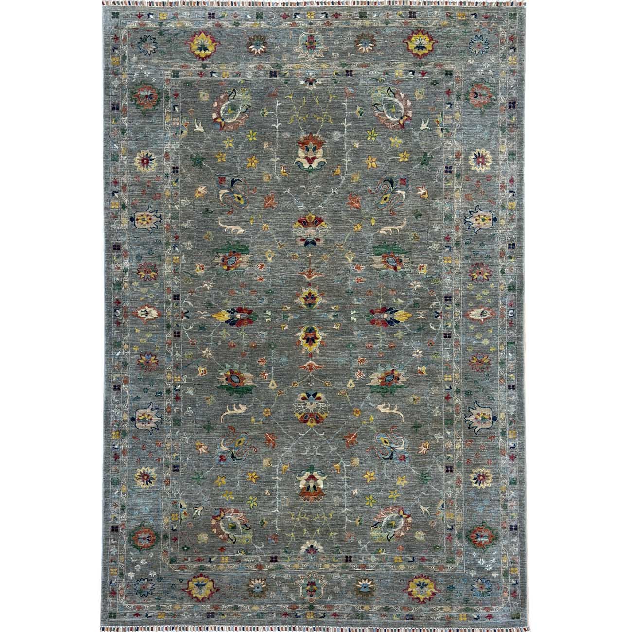 El Dokuma Gri Sultani Yün Halı (200x290 cm)