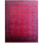 El Dokuma Kırmızı Türkmen Yün Halı (245x300 cm)