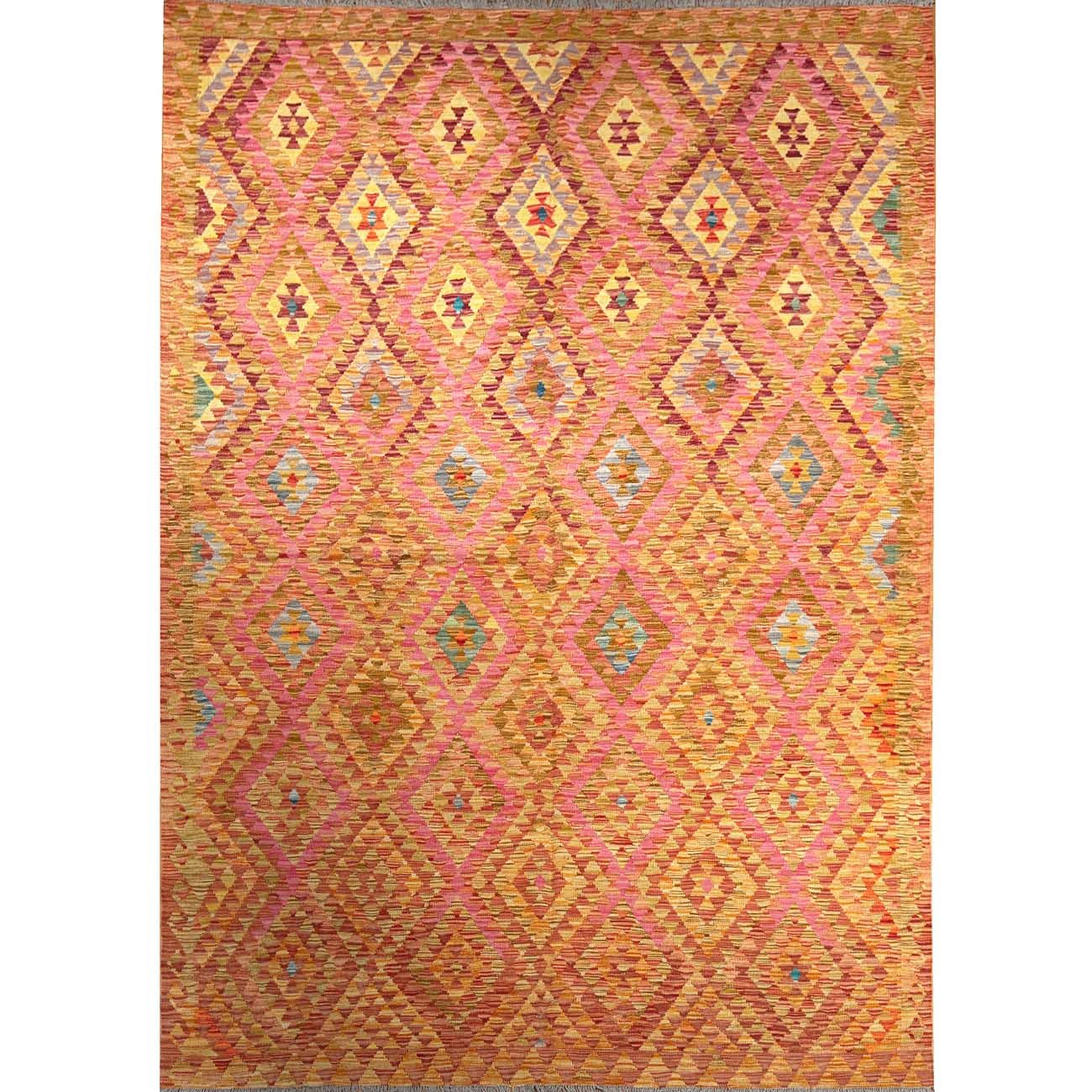 El Dokuma Anadolu Desenli Yün Kilim (200x295 cm)
