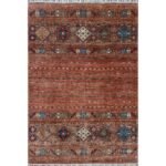 El Dokuma Somon Rengi Horcin Yün Halı (165x240 cm)
